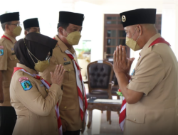 Ketua Mabicab dan Kwarcab Pramuka Jombang Masa Bhakti 2021-2026 Resmi Dilantik