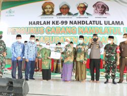 Pada Harlah NU, Bupati Mundjidah Wahab Serahkan Hibah 1 Miliar Dan Meresmikan Gedung Perkantoran PCNU