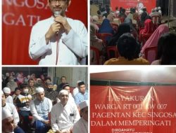 Dalam Tasyakuran Kemerdekaan ke 77, KH. LUTHFI BASHORI, ajak warga mengingat awal mula berkibarnya sang saka Merah Putih