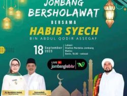 Habib Syech bikin Jamaah Sholawat Kabupaten Jombang cucurkan air mata