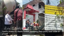 Pakai Motor, Plt. Kadis Perkim Jombang Syaiful Anwar Sidak Proyek Rp1,5 Miliar: Progres Tembus?
