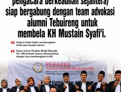 Perakes Siap Bergabung Bela Dr KH Mustain Syafii MAg
